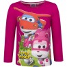 Bluzka długi rękaw Super Wings rozmiar 110- Róż
