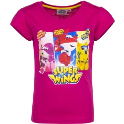 Koszulka T-shirt Super Wings rozmiar 110- Róż