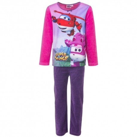 Piżama długi rękaw Super Wings Welurowa rozmiar 116